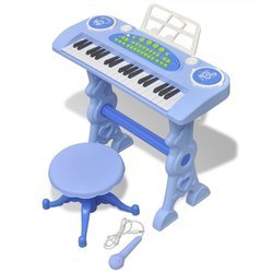 Kinder Keyboard Spielzeug Piano mit Hocker/Mikrofon 37...
