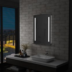 Badezimmer-LED-Wandspiegel mit Regal 6080 cm